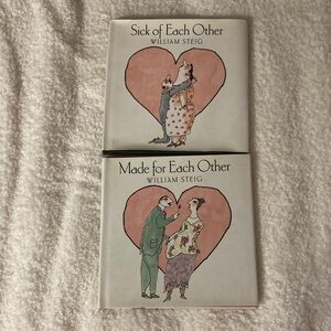 William Steig Illustrated Book Set - Pink and White Covers
